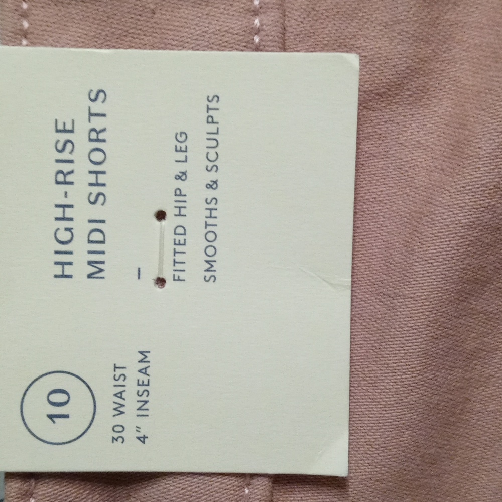 Women's High Rise Midi Shorts - Picture 3 of 7
